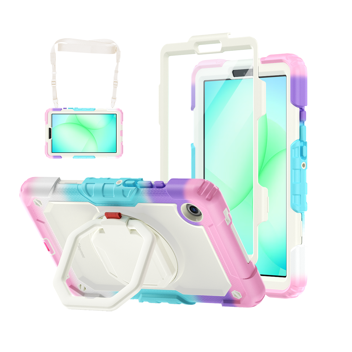 Samsung Galaxy Tab A11 8.7-Inch Rugged Case with 360° Rotating Hand Grip