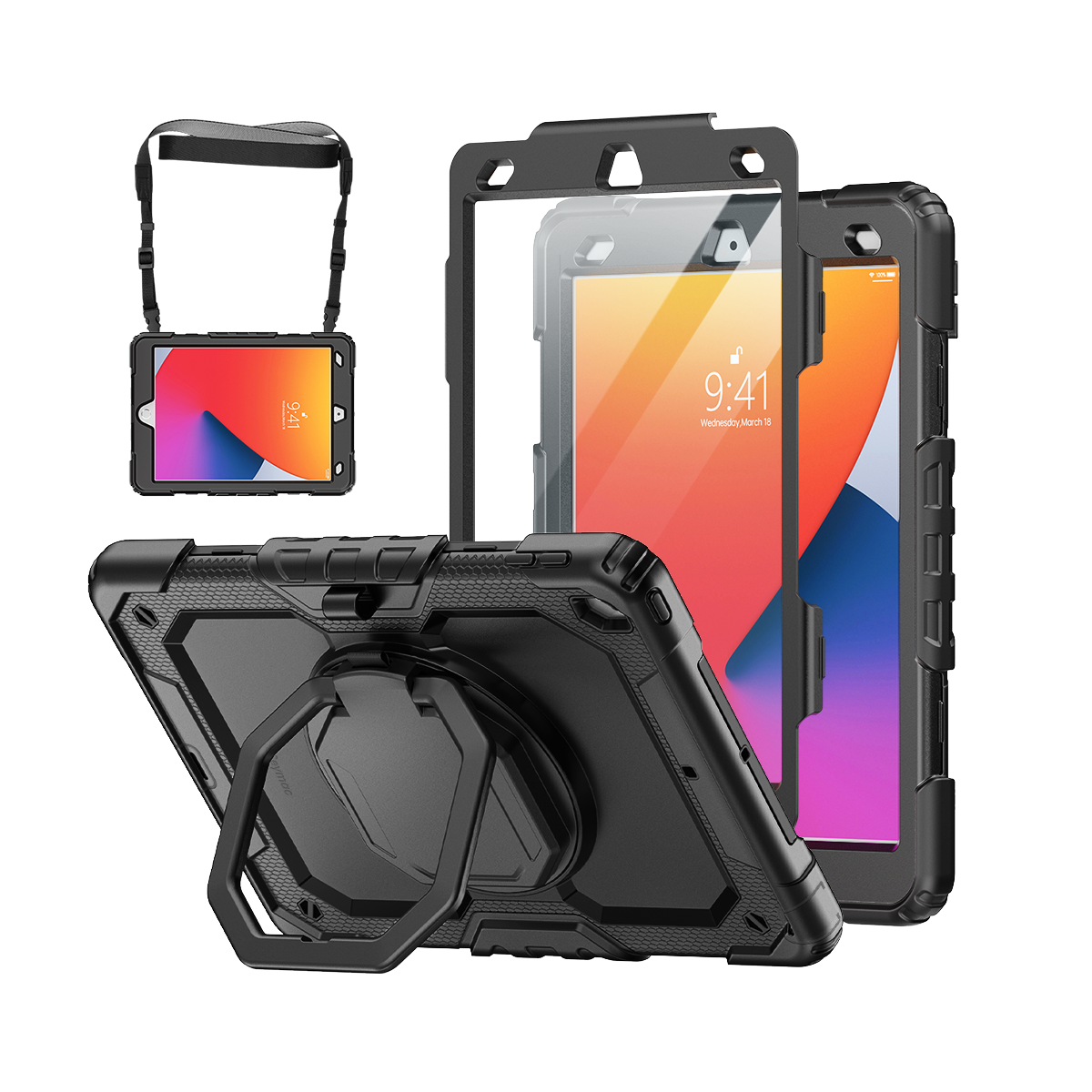 iPad(10.2㌅,Wi-Fi,32㎇,SV)＋ipadカバー Amazon.com: ShellBox Case iPad 10.2 9th /8th/7th Generation