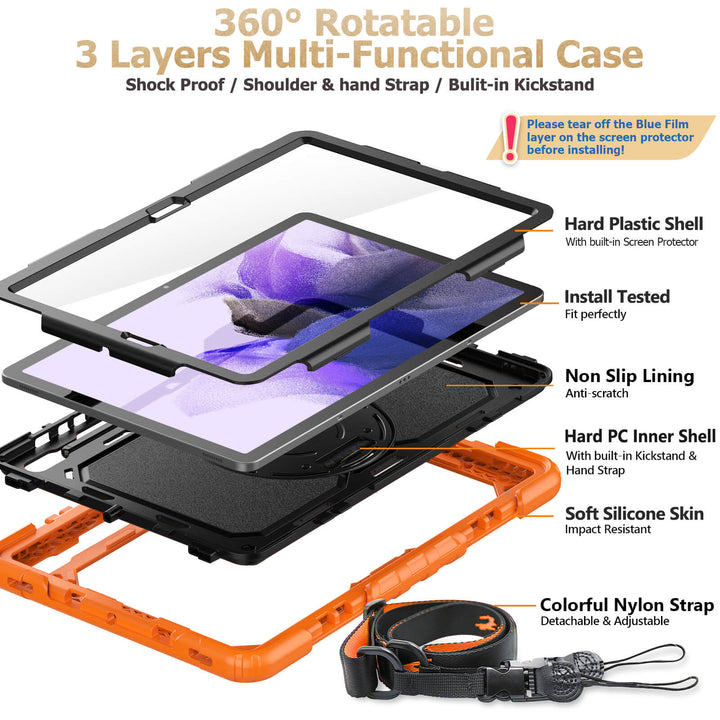 Galaxy Tab S8 Plus 12.4-inch | FORT-S PRO - seymac#colour_orange
