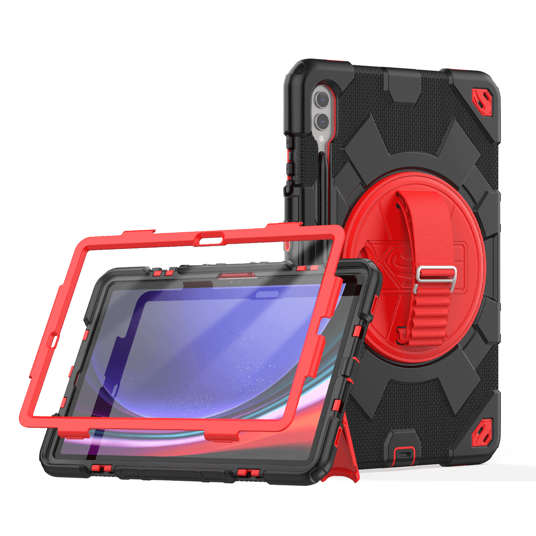 Seymac Rugged Case for Galaxy Tab S9 Plus | SHERO-S#color_redblack
