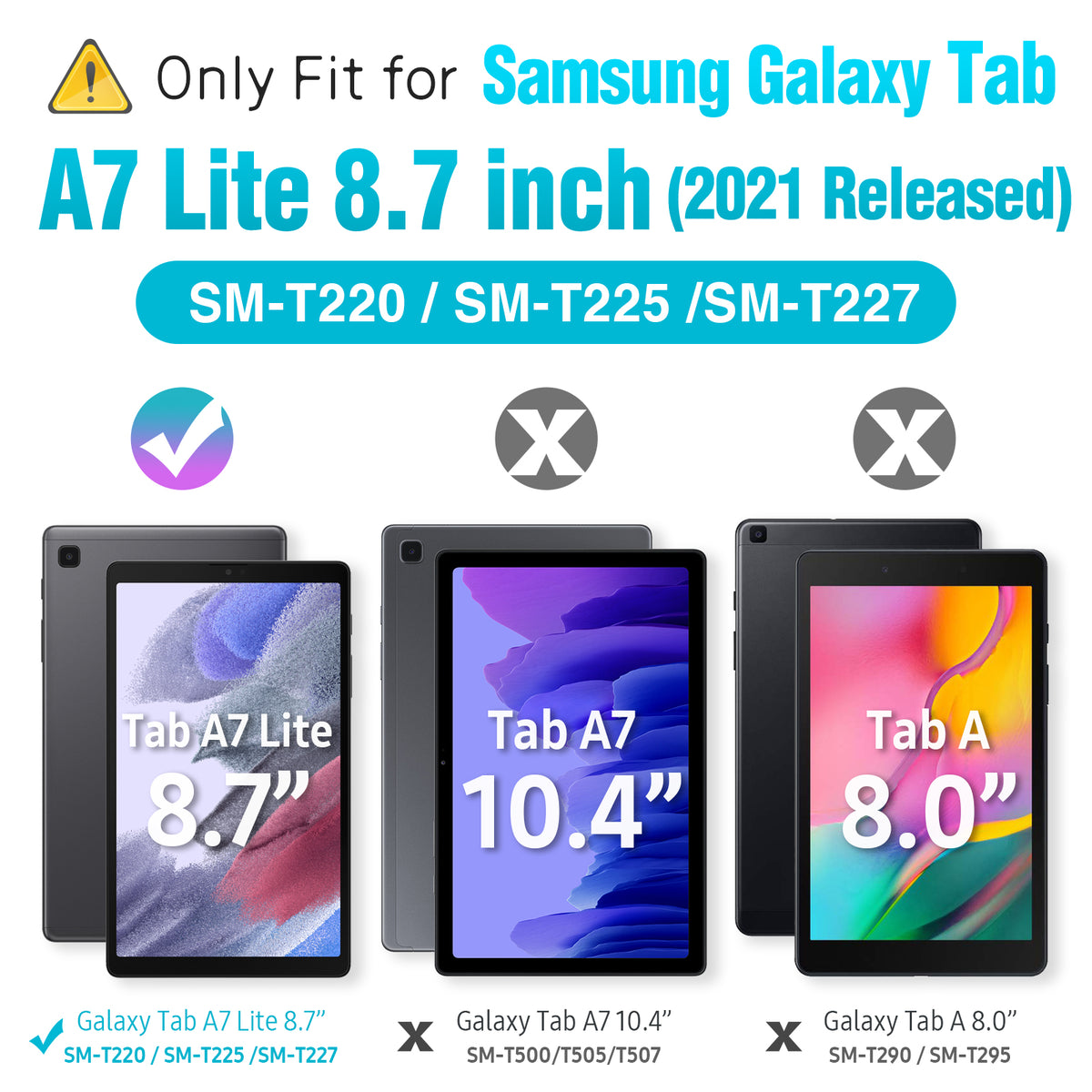 SEYMAC Galaxy Tab A7 Lite 8.7 Inch Case (2021)-Silicone-K Series-SEYMAC