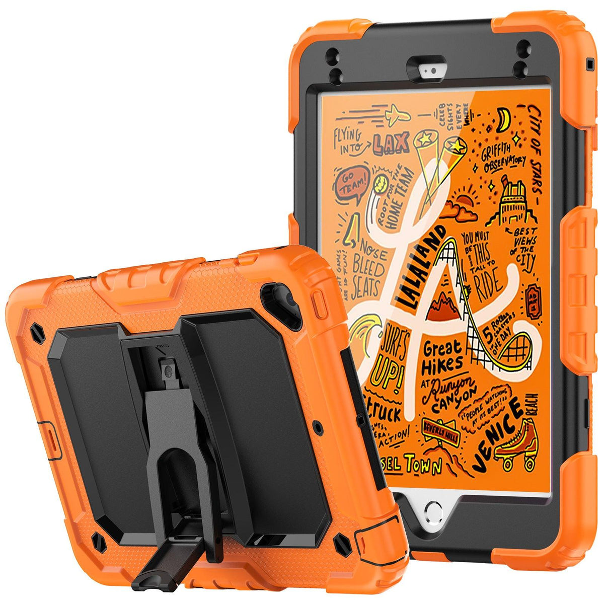 iPad Mini (4th/5th Gen) 7.9-Inch Heavy Duty Case with Built‑in Kickstand