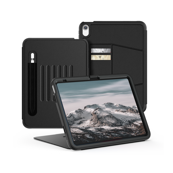 SEYMAC iPad A16 11 Inch Case (2025)-Leather-C Series-iPad A16-Black-SEYMAC