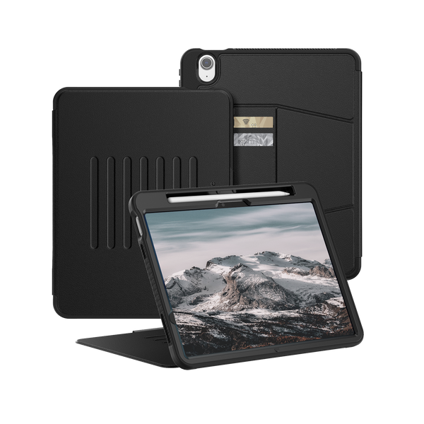 SEYMAC iPad Air 11 Inch Case (M2/M3) (2024/2025)-Leather-C Series-Black-SEYMAC