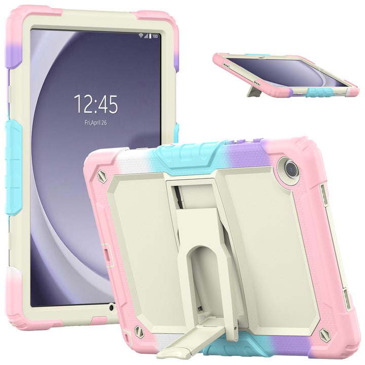 SEYMAC Galaxy Tab A9 Plus 11 Inch Case (2023)-Silicone-K Series-Rainbow Pink