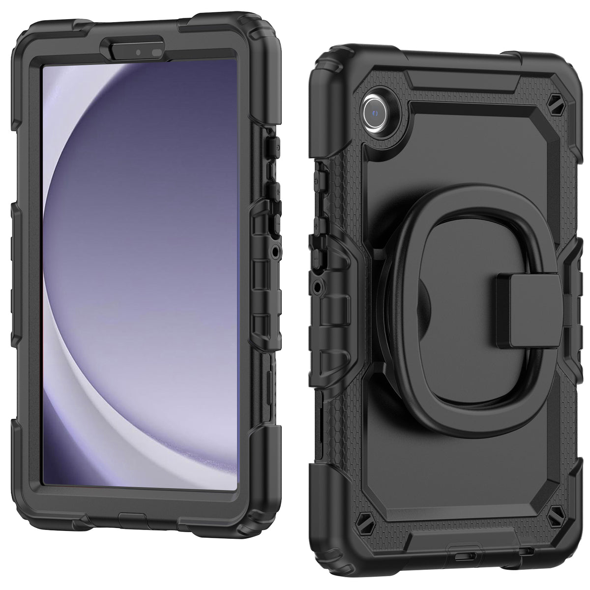 SEYMAC Galaxy Tab A11 8.7 Inch Case (2025) - durable full-body case with 360° rotating grip and screen protector.