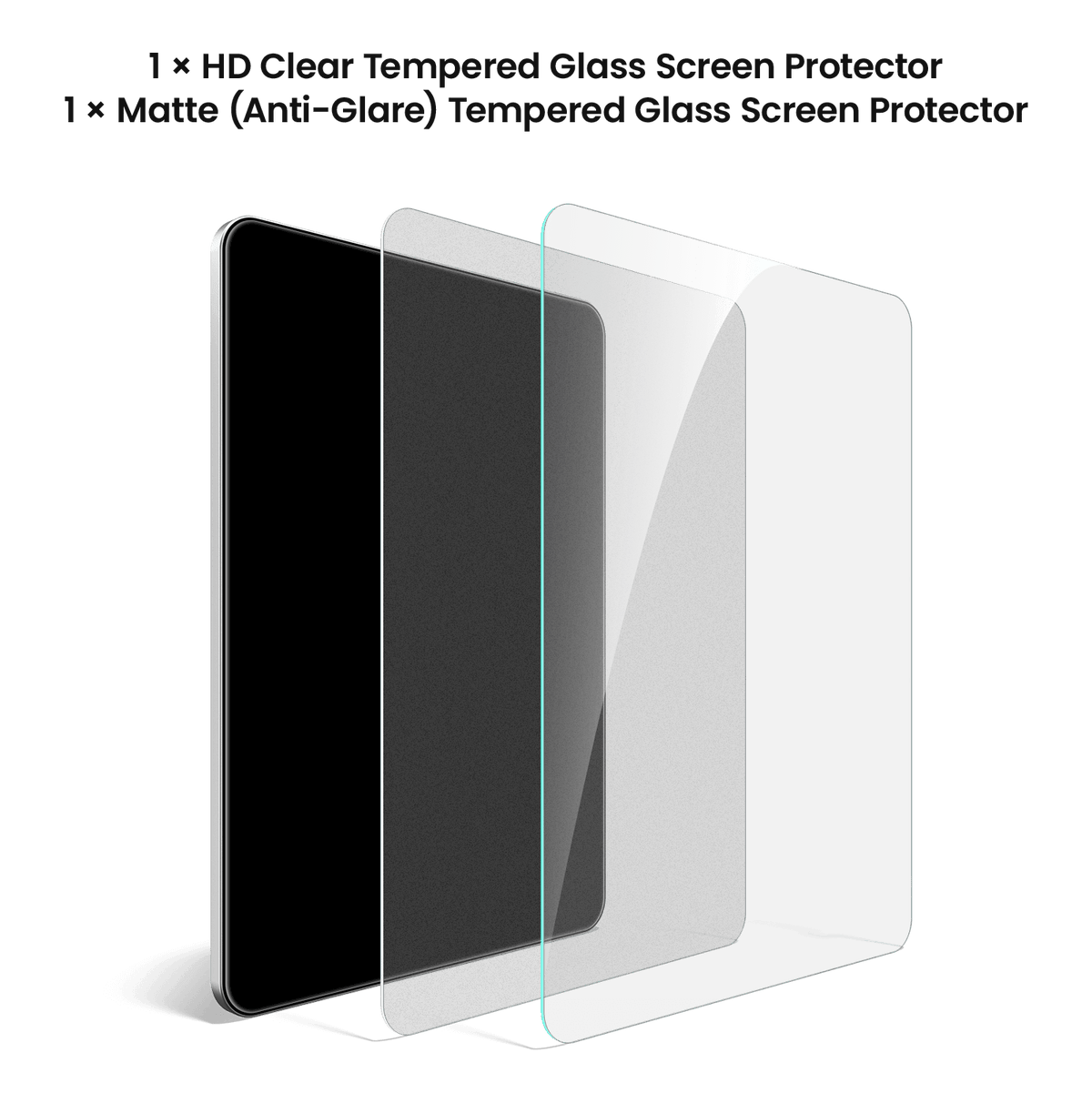 Tempered Glass Screen Protector Set