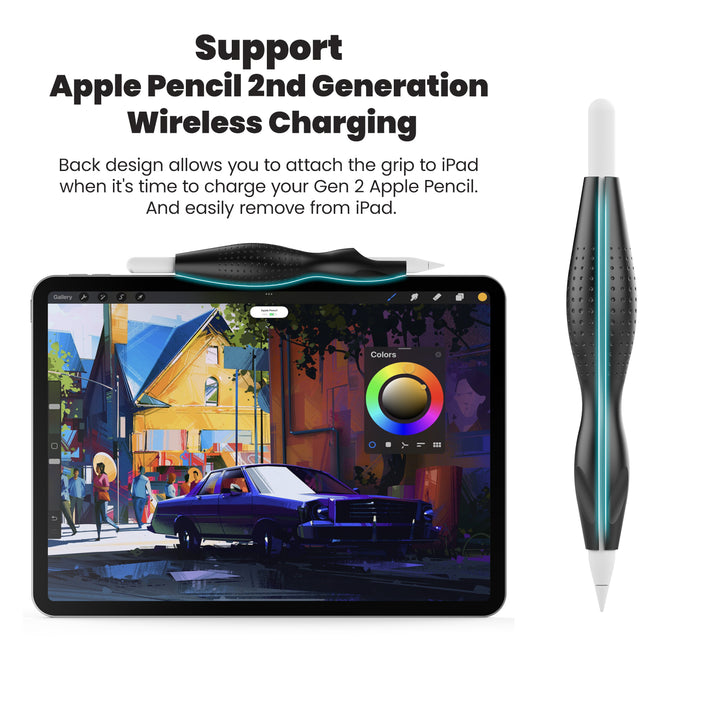 Pencil Grip for Apple Pencil 2nd, 1st, USB-C#color_black