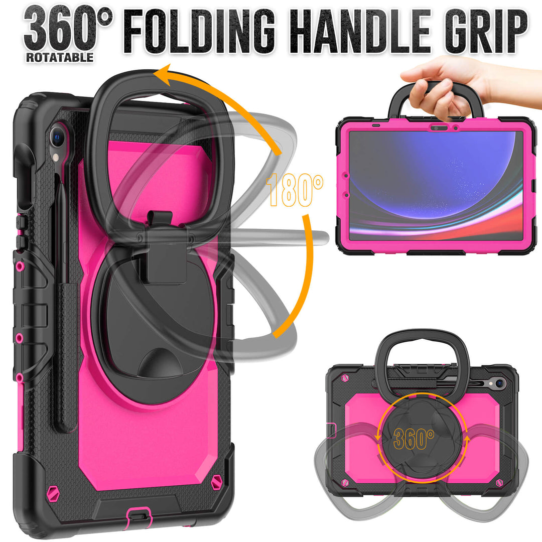 SEYMAC Case for Galaxy Tab S9 | FORT-G PRO#color_deeppink