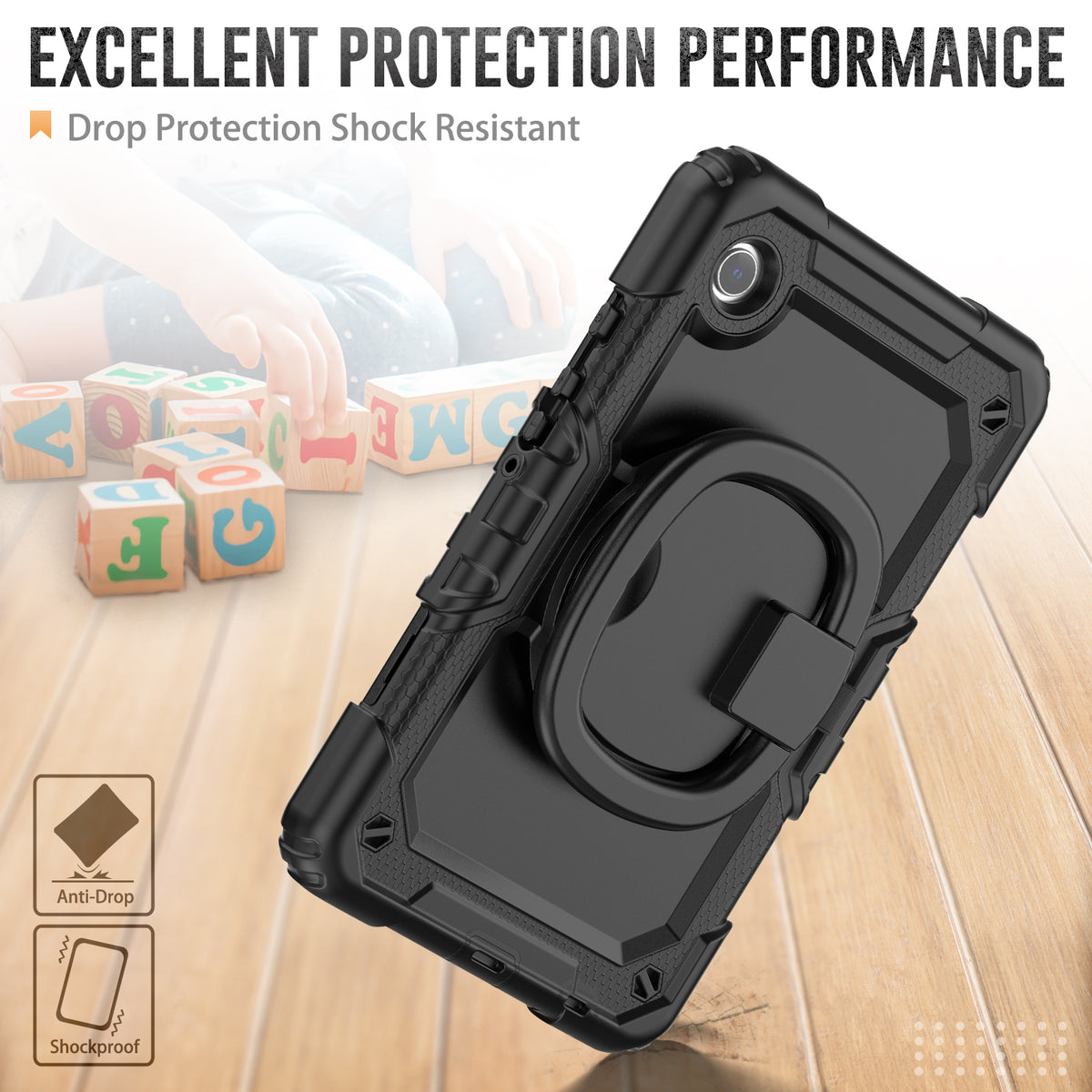 SEYMAC Galaxy Tab A11 8.7 Inch Case (2025) with excellent drop protection and shock-resistant design.