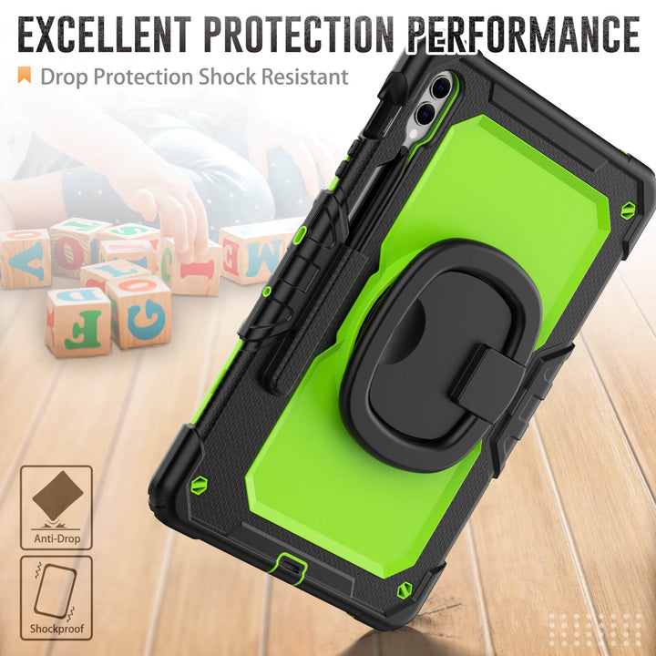 SEYMAC Case for Galaxy Tab S9 Plus | FORT-G PRO#color_greenyellow