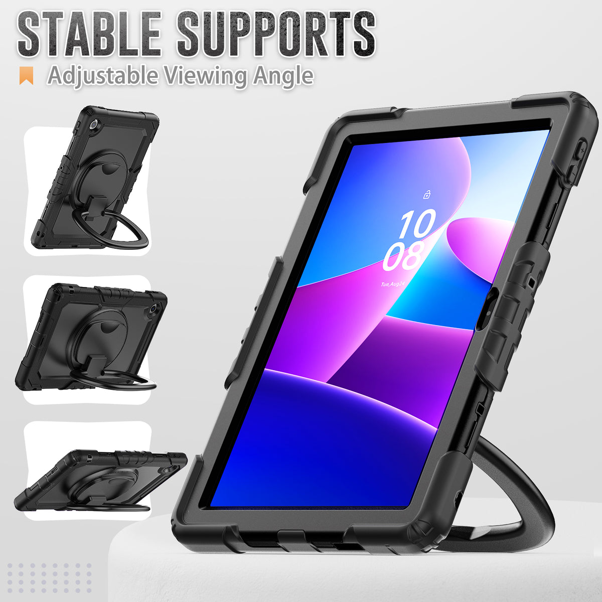 SEYMAC Lenovo Tab M10 HD 10.1 Inch Case (2025)-Silicone-G Series-