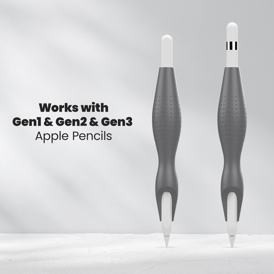 Pencil Grip for Apple Pencil 2nd, 1st, USB-C#color_gray