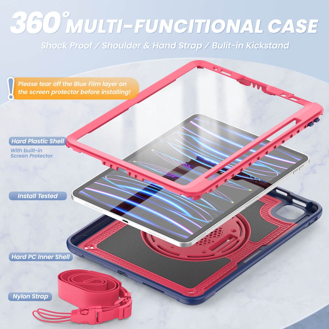 iPad Pro 11 inch Case | HEX SHIELD#color_dark-coral