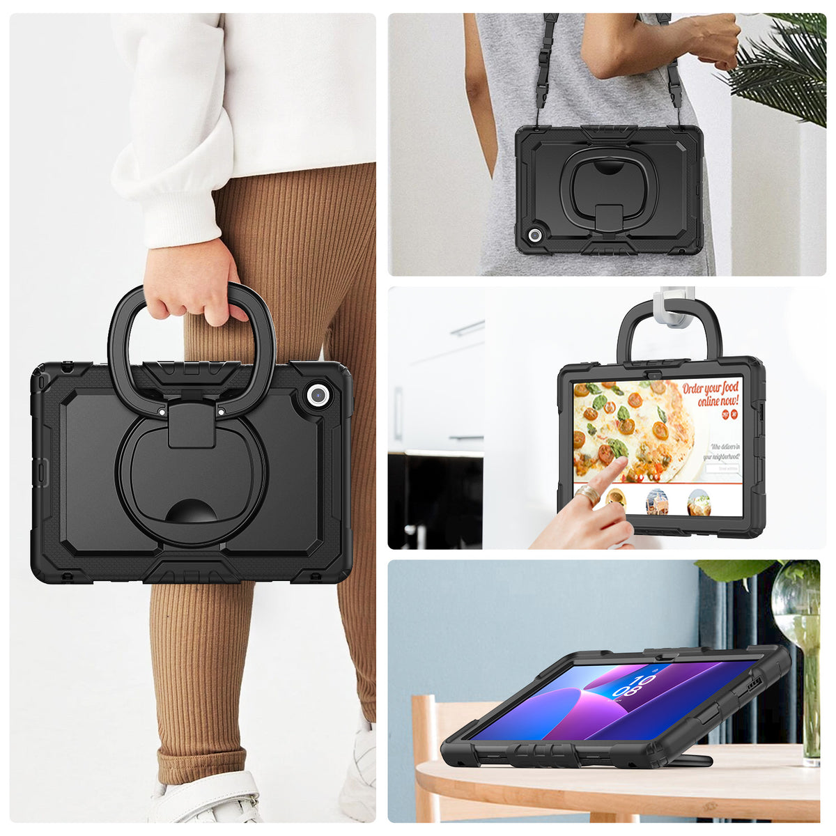 SEYMAC Lenovo Tab M10 HD 10.1 Inch Case (2025)-Silicone-G Series-