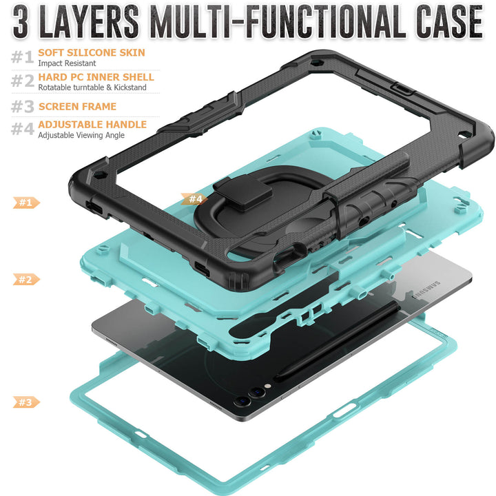 SEYMAC Galaxy Tab S10+ 12.4 Inch Case (2024)-Silicone-G Series-SEYMAC
