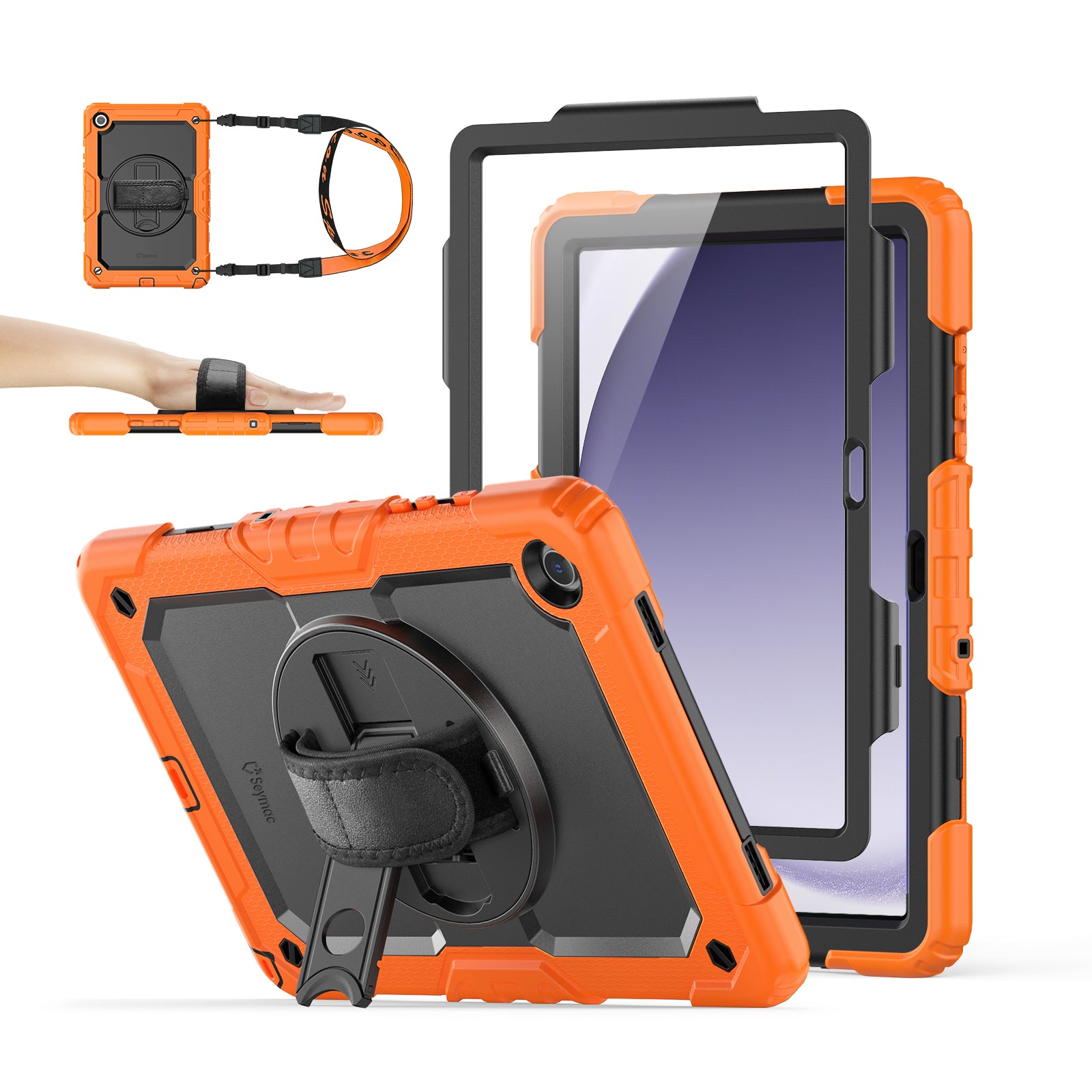 Samsung Galaxy Tab A11+ 11-Inch Rugged Case with Adjustable Hand Strap Samsung Galaxy Tab A11+ 11-Inch Rugged Case with Adjustable Hand Strap