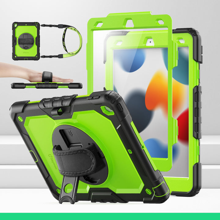 SEYMAC iPad 10.2 Inch Case (2019/2020/2021)-Silicone-S Series-Lime Green-SEYMAC
