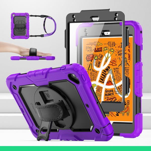 SEYMAC iPad Mini 4th/5th Gen 7.9 Inch Case (2015&2019)-Silicone-S Series-Purple-SEYMAC