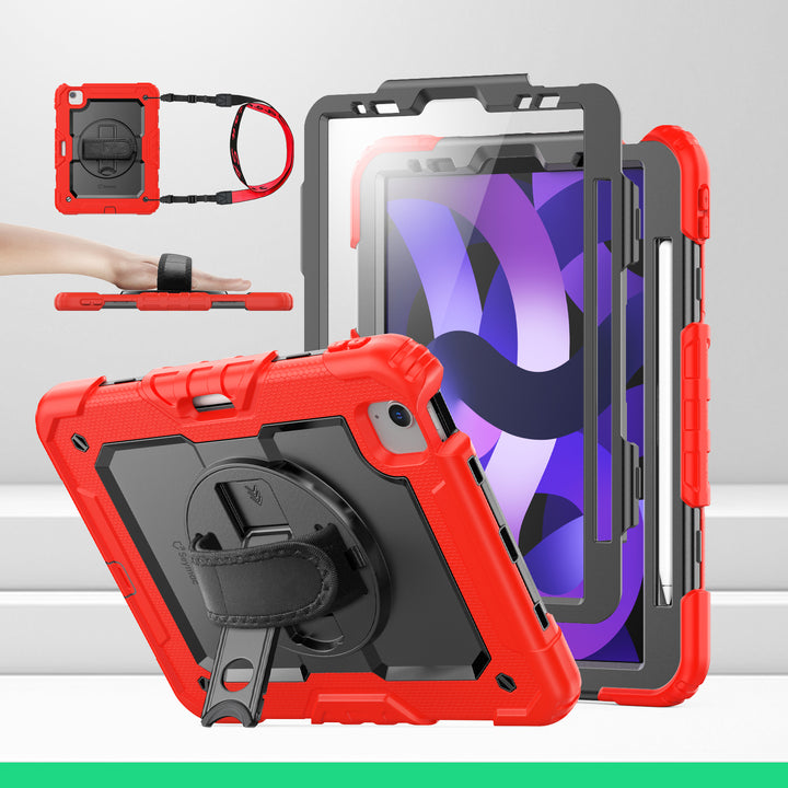 SEYMAC iPad Air 4th/5th Gen 10.9 Inch Case (2020/2022)-Silicone-S Series-Red-SEYMAC