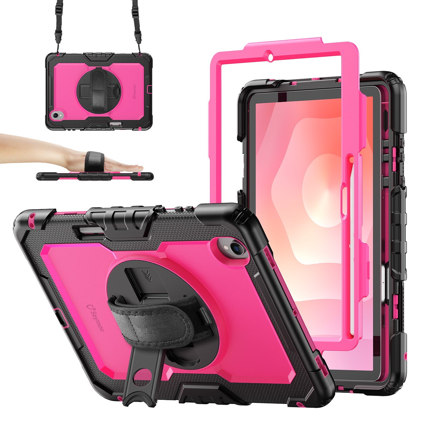 Samsung Galaxy Tab S11 11-Inch Rugged Case with Adjustable Hand Strap