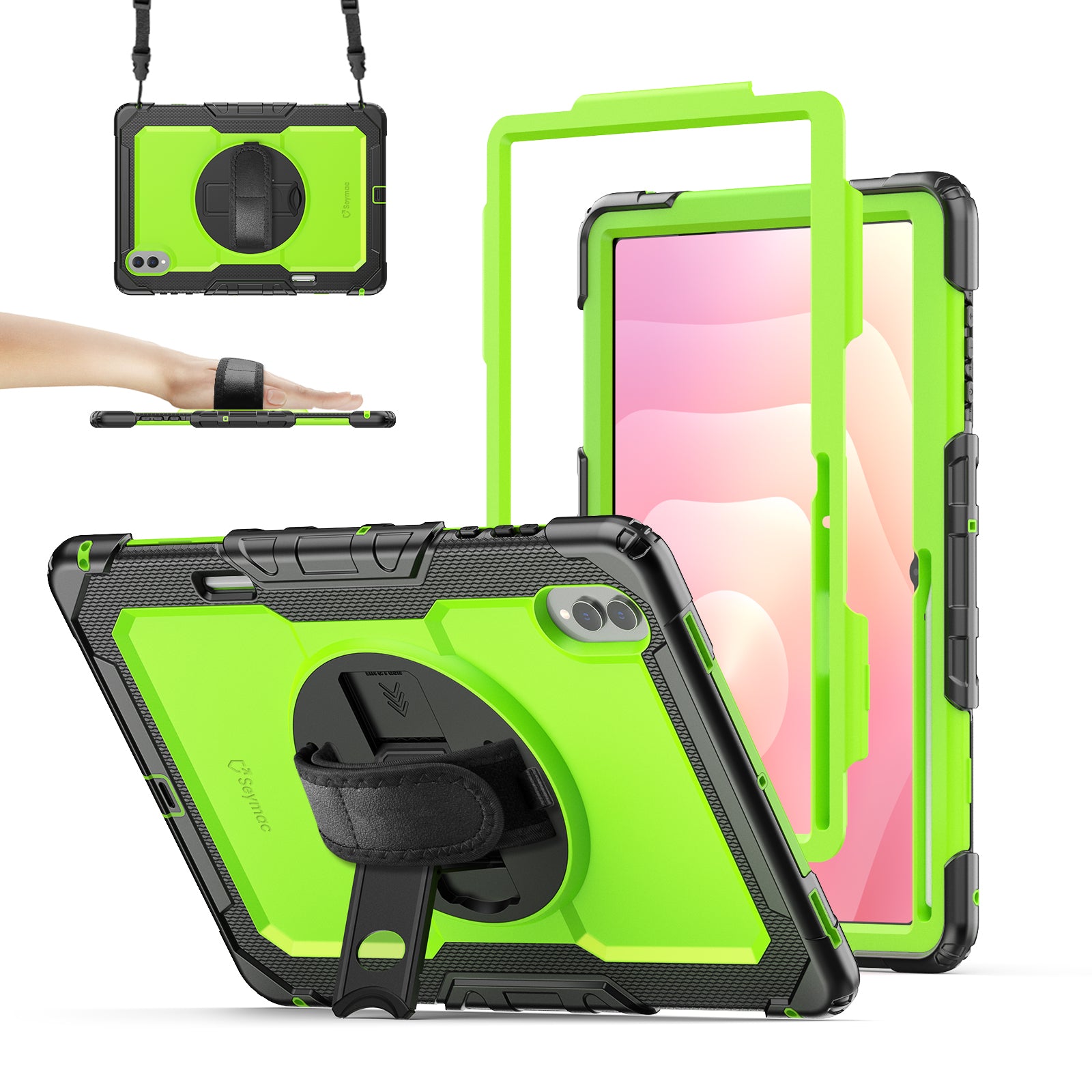 Samsung Galaxy Tab S11 Ultra 14.6-Inch Rugged Case with Adjustable Han
