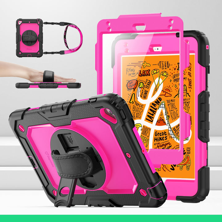 SEYMAC iPad Mini 4th/5th Gen 7.9 Inch Case (2015&2019)-Silicone-S Series-DeepPink-SEYMAC