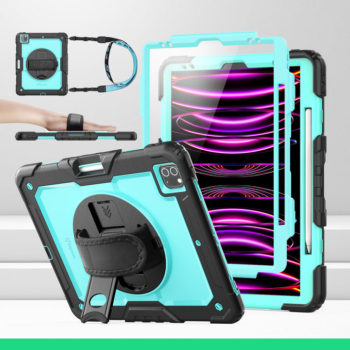 SEYMAC iPad Pro 12.9 Inch Case (2018-2022)-Silicone-S Series-SkyBlue-SEYMAC