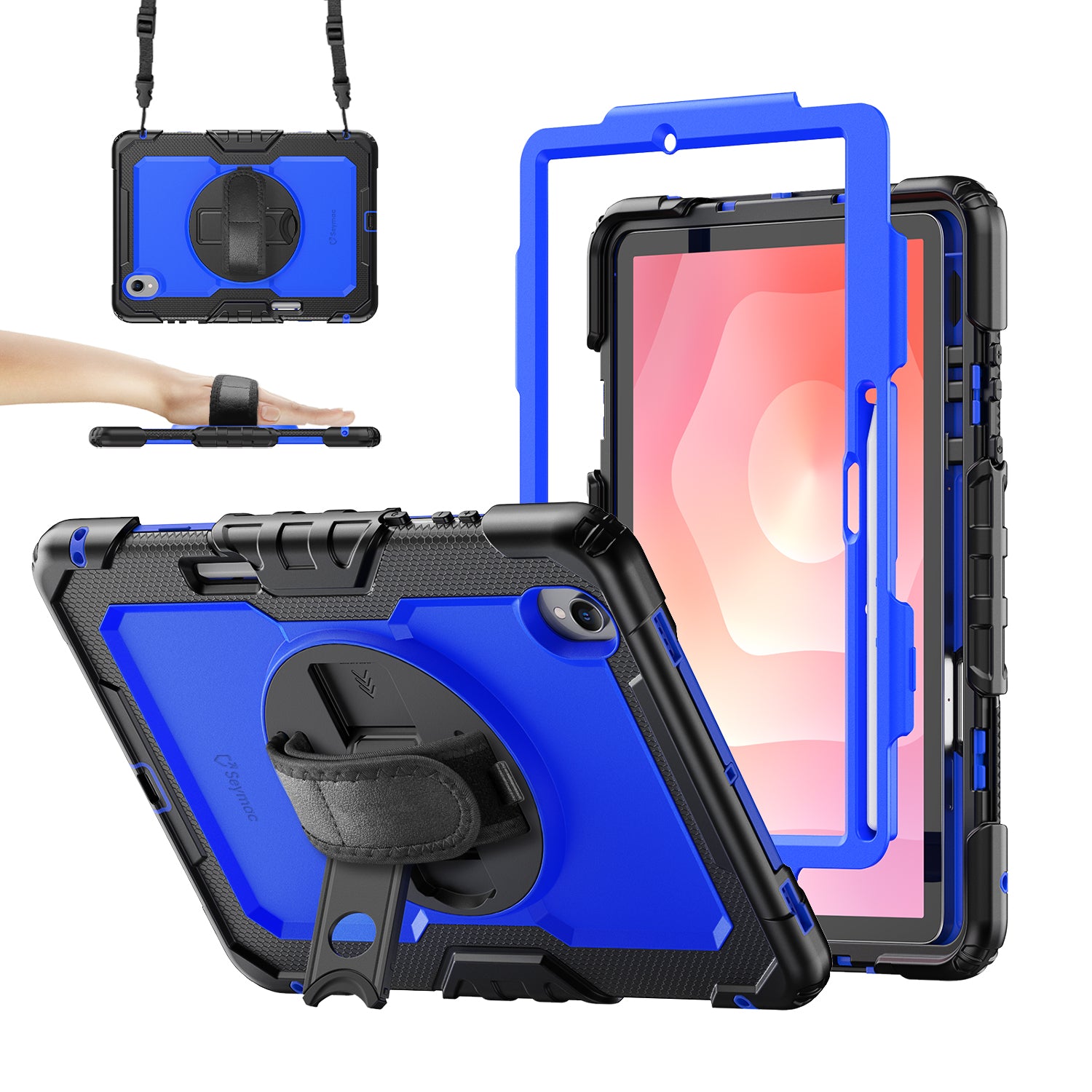 Samsung Galaxy Tab S11 11-Inch Rugged Case with Adjustable Hand Strap