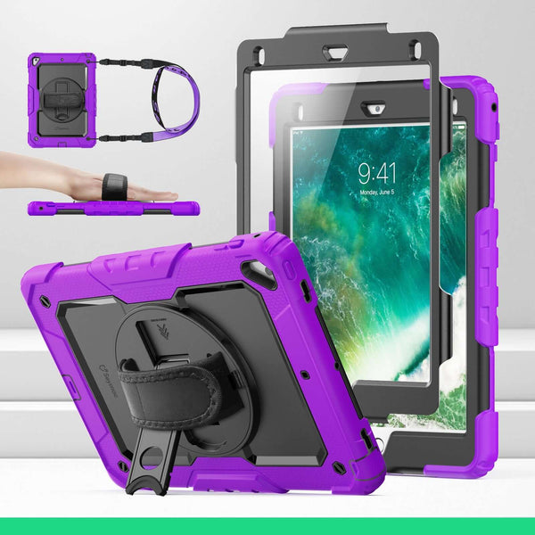 SEYMAC iPad Pro 9.7 Inch Case (2016)-Silicone-S Series-Purple-SEYMAC