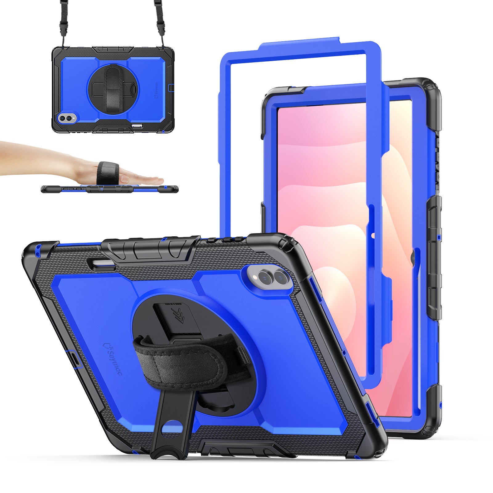 Samsung Galaxy Tab S11 Ultra 14.6-Inch Rugged Case with Adjustable Han