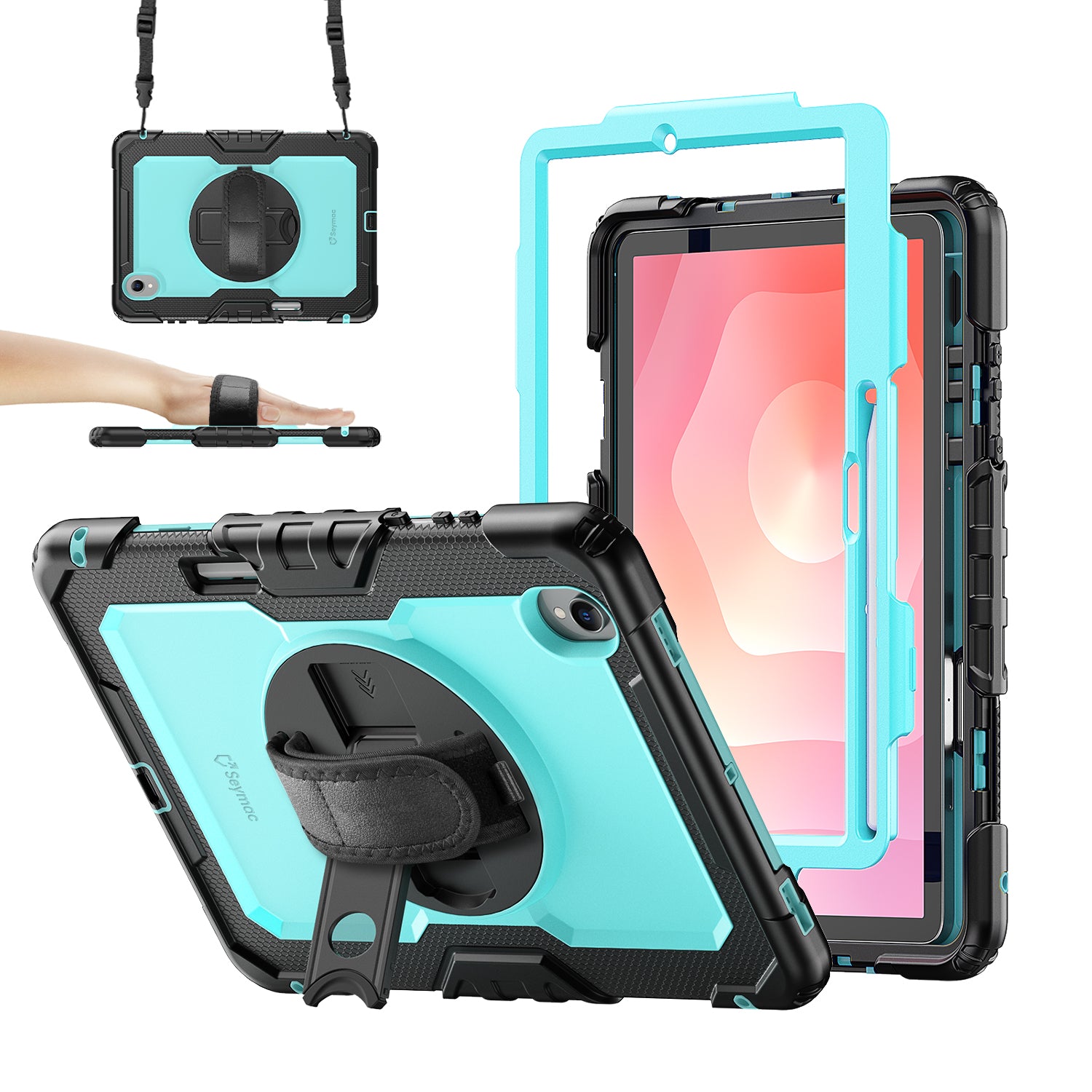 Samsung Galaxy Tab S11 11-Inch Rugged Case with Adjustable Hand Strap