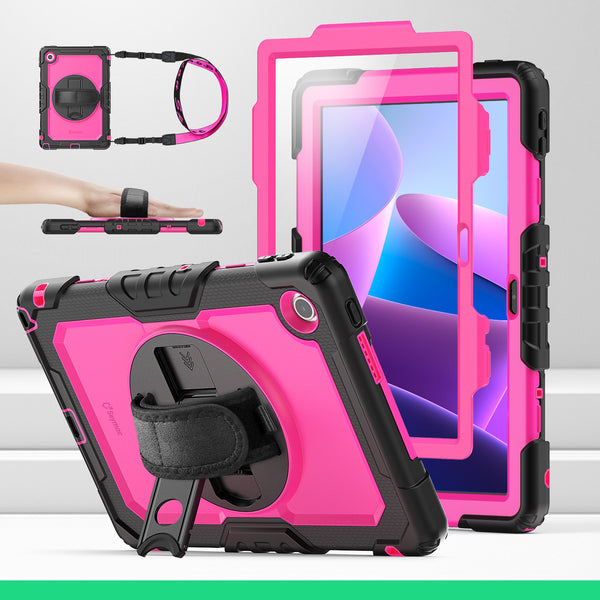SEYMAC Lenovo Tab M10 HD 10.1 Inch Case (2025)-Silicone-S Series-DeepPink