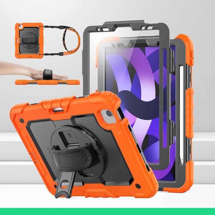 SEYMAC iPad Air 4th/5th Gen 10.9 Inch Case (2020/2022)-Silicone-S Series-Orange-SEYMAC