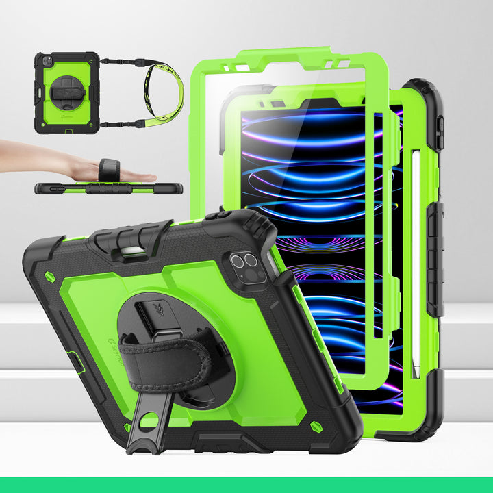 SEYMAC iPad Pro 11 Inch Case (2018-2022)-Silicone-S Series-Lime Green-SEYMAC
