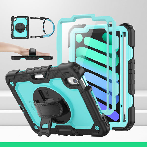 SEYMAC iPad Mini A17 Pro/6th Gen 8.3 Inch Case (2024&2021)-Silicone-S Series-SkyBlue-SEYMAC