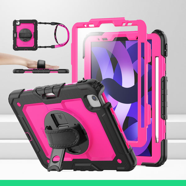 SEYMAC iPad Air 4th/5th Gen 10.9 Inch Case (2020/2022)-Silicone-S Series-DeepPink-SEYMAC