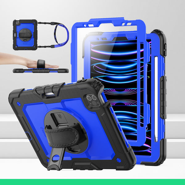 SEYMAC iPad Pro 11 Inch Case (2018-2022)-Silicone-S Series-Blue-SEYMAC