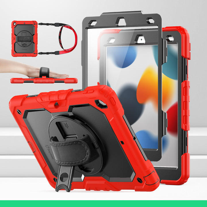 SEYMAC iPad 10.2 Inch Case (2019/2020/2021)-Silicone-S Series-Red-SEYMAC