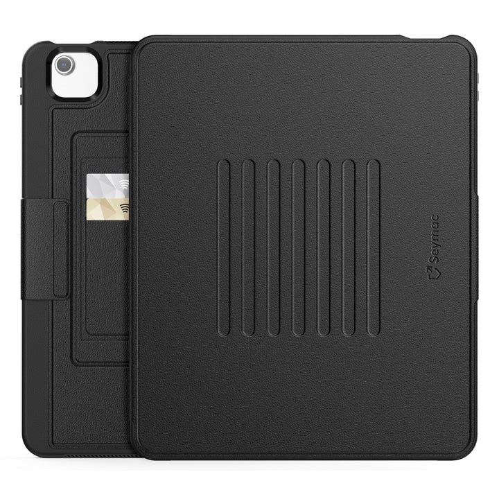 SEYMAC iPad Air 13 Inch Case (M2/M3) (2024/2025)-Leather-C Series-Black-SEYMAC
