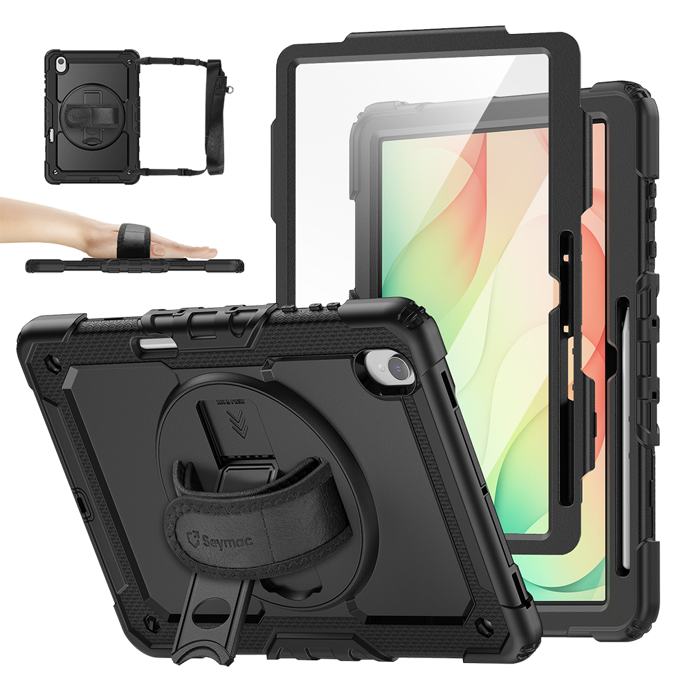 Samsung Galaxy Tab S12+ 12.6-Inch Rugged Case with Adjustable Hand Strap