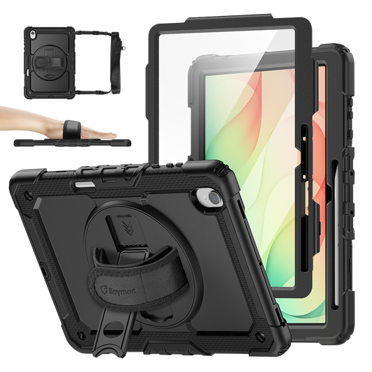 Samsung Galaxy Tab S12+ 12.6-Inch Rugged Case with Adjustable Hand Strap