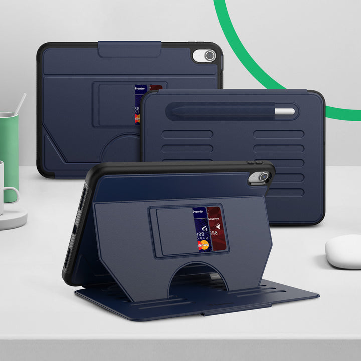 SEYMAC iPad A16 11 Inch Case (2025)-Leather-B Series-iPad A16-Navy-SEYMAC