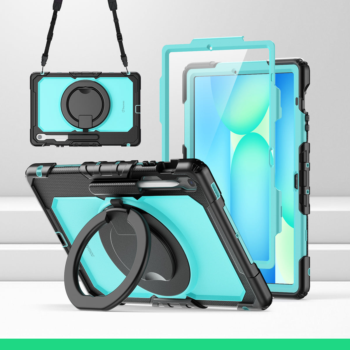 SEYMAC Galaxy Tab S10 FE+ 13.1 Inch Case (2025)-Silicone-G Series-SkyBlue