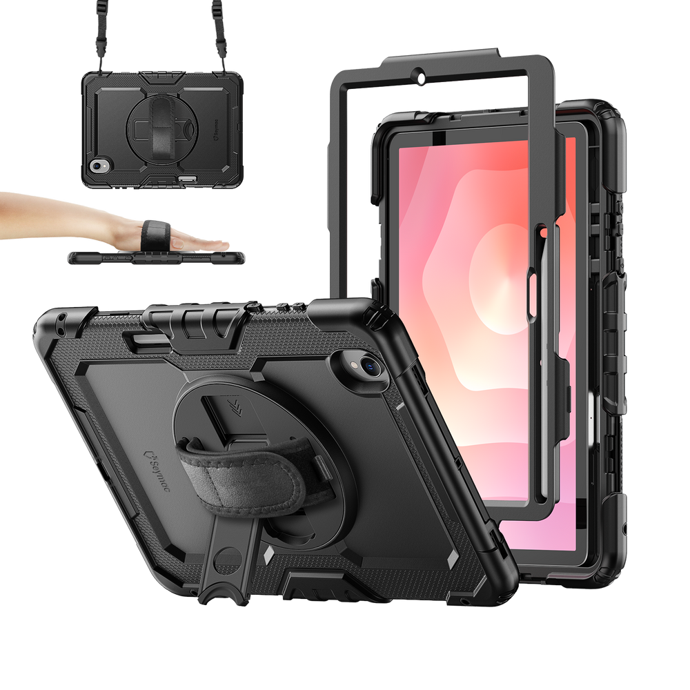 Samsung Galaxy Tab S11 11-Inch Rugged Case with Adjustable Hand Strap