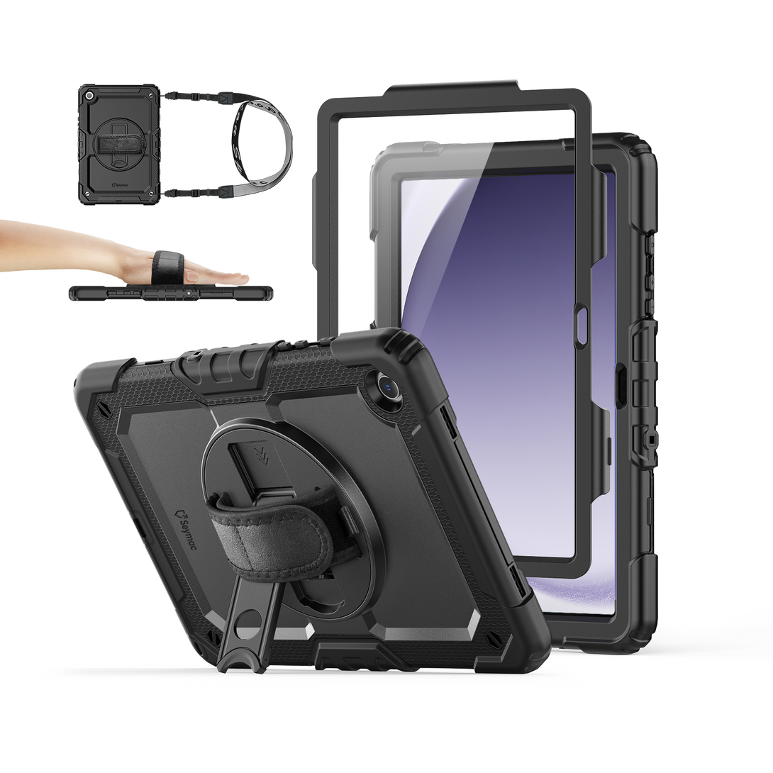 Samsung Galaxy Tab A11+ 11-Inch Rugged Case with Adjustable Hand Strap