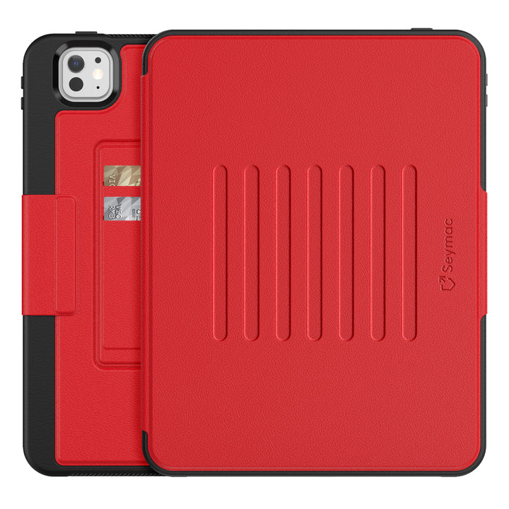 SEYMAC iPad Pro 13 Inch Case (M4) (2024)-Leather-C Series-Black-SEYMAC