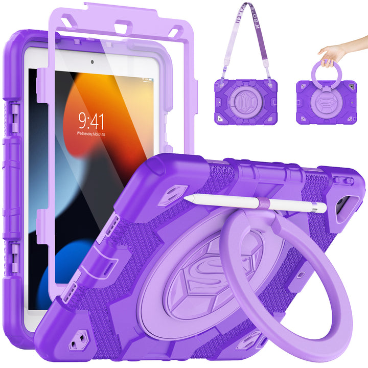 SEYMAC iPad 10.2 Inch Case (2019/2020/2021)-Hero-G Series-HeroPurple-SEYMAC