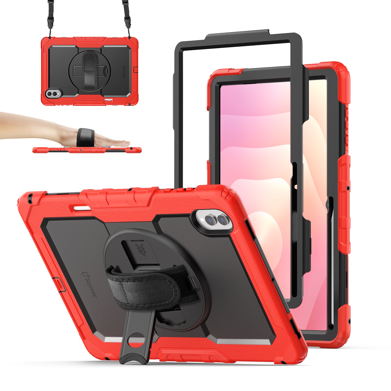 Samsung Galaxy Tab S11 Ultra 14.6-Inch Rugged Case with Adjustable Han