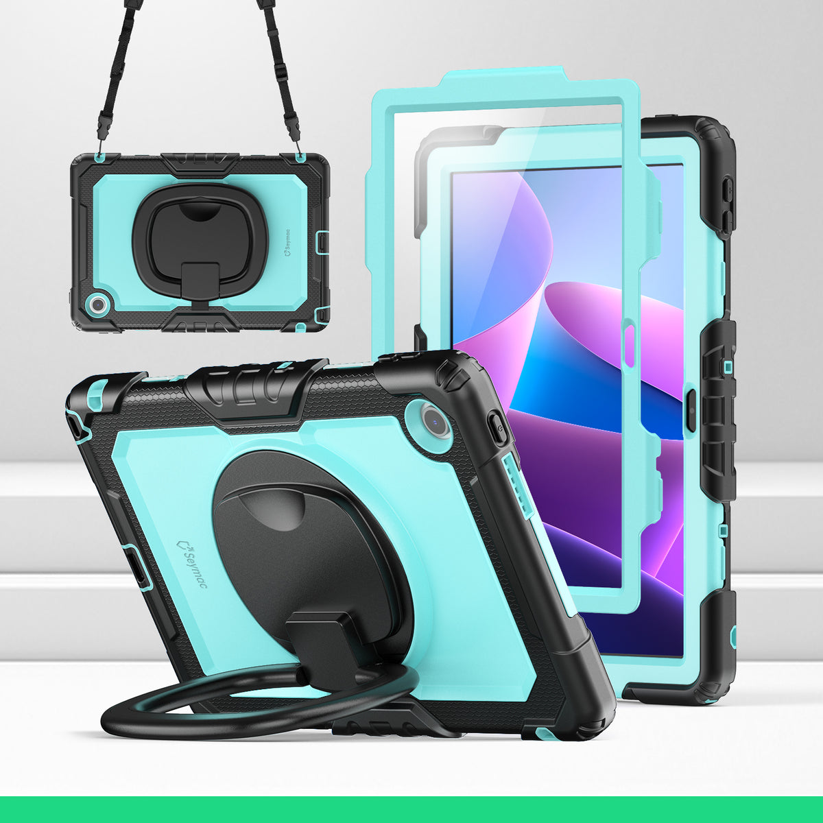 SEYMAC Lenovo Tab M10 HD 10.1 Inch Case (2025)-Silicone-G Series-SkyBlue